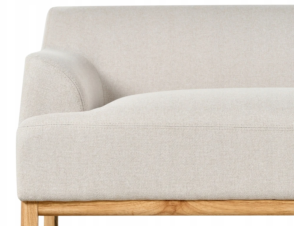 Beliani Trivietė kampinė sofa SOSJO, šviesiai smėlio spalvos, kairinė