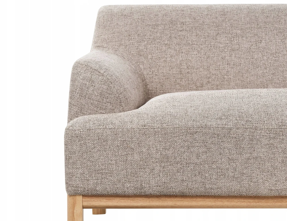 Beliani Trivietė kampinė sofa SOSJO, šviesiai ruda, kairinė