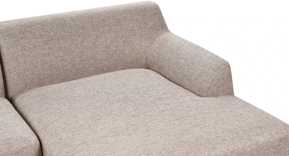 Beliani Trivietė kampinė sofa SOSJO, šviesiai ruda, kairinė