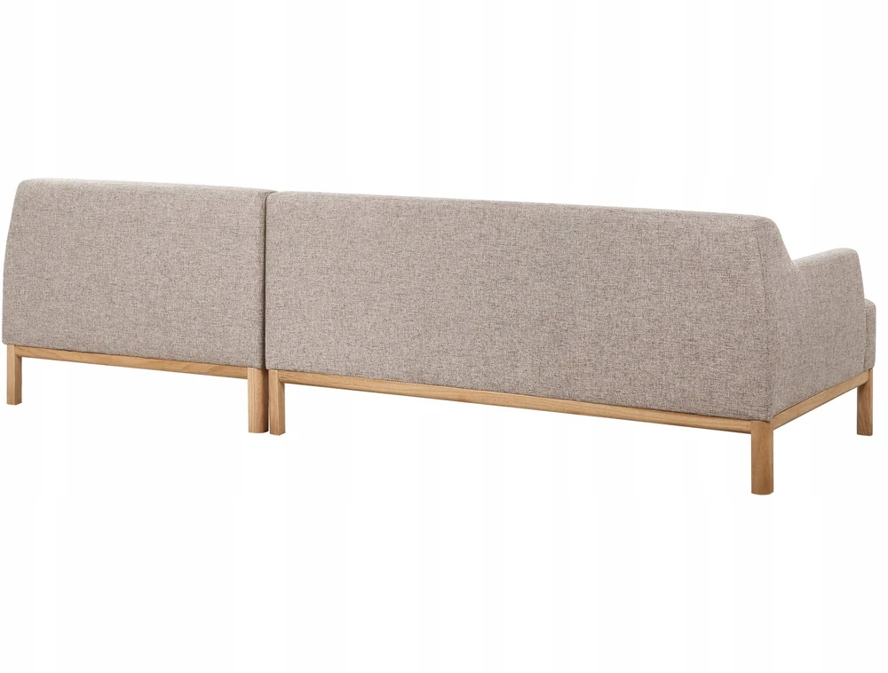 Beliani Trivietė kampinė sofa SOSJO, šviesiai ruda, kairinė