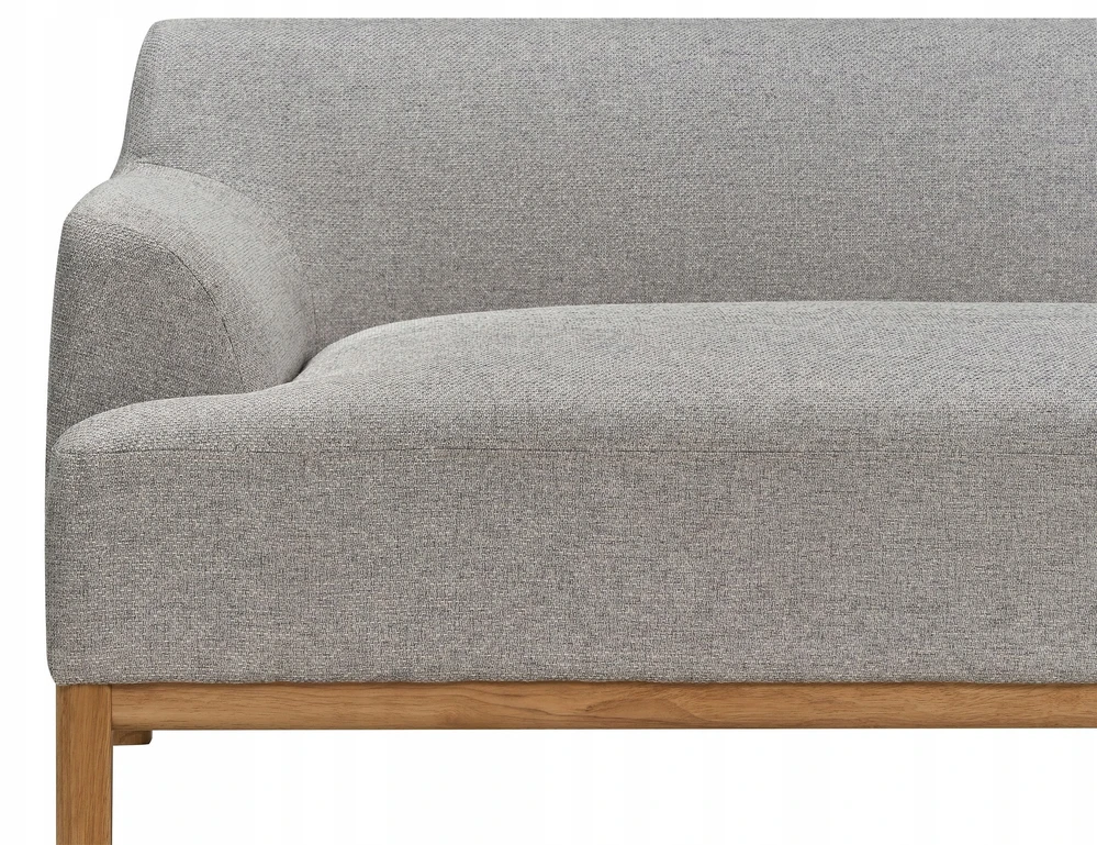 Beliani Trivietė kampinė sofa SOSJO šviesiai pilka kairinė