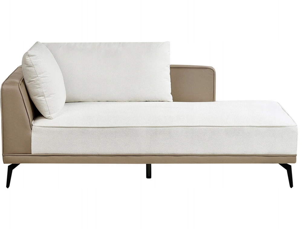 Beliani Trivietė kampinė sofa MYKEN, nebalinta, kairinė