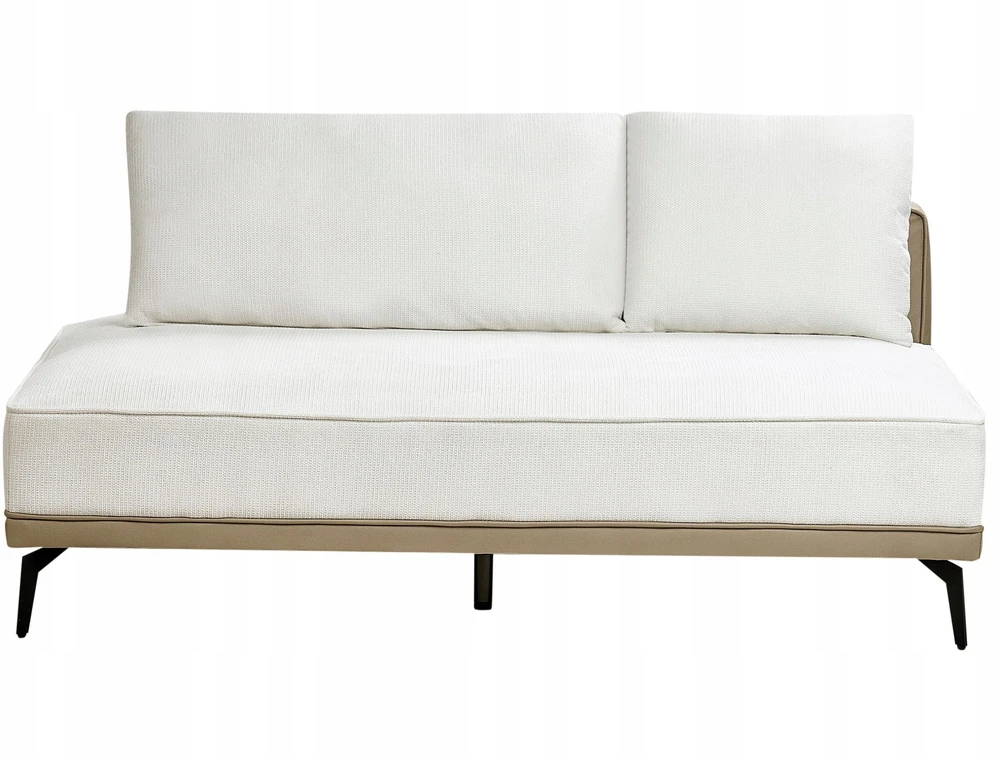 Beliani Trivietė kampinė sofa MYKEN, nebalinta, kairinė