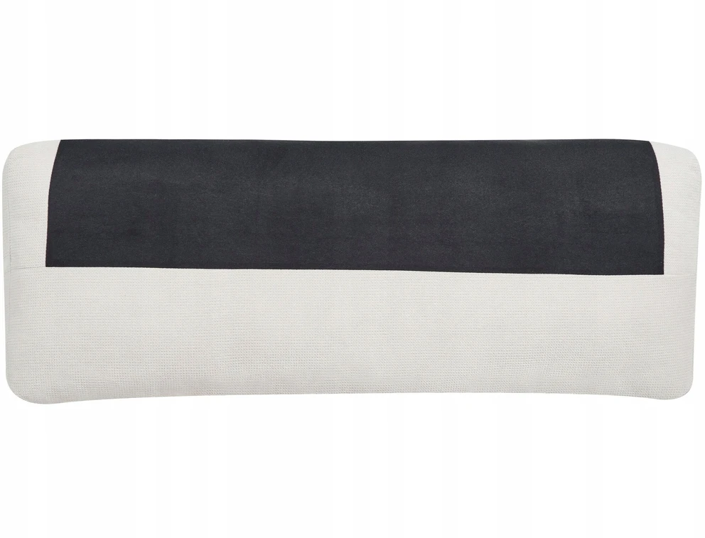 Beliani Trivietė kampinė sofa MALOY, šenilas, balta, dešininė