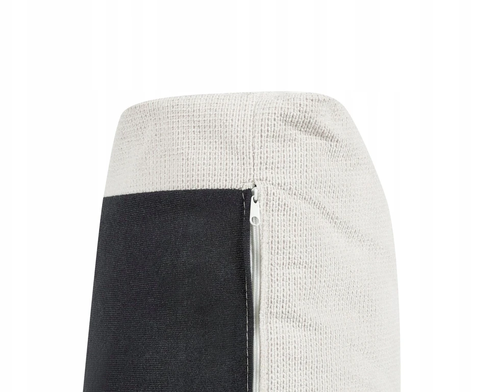 Beliani Trivietė kampinė sofa MALOY, šenilas, balta, dešininė