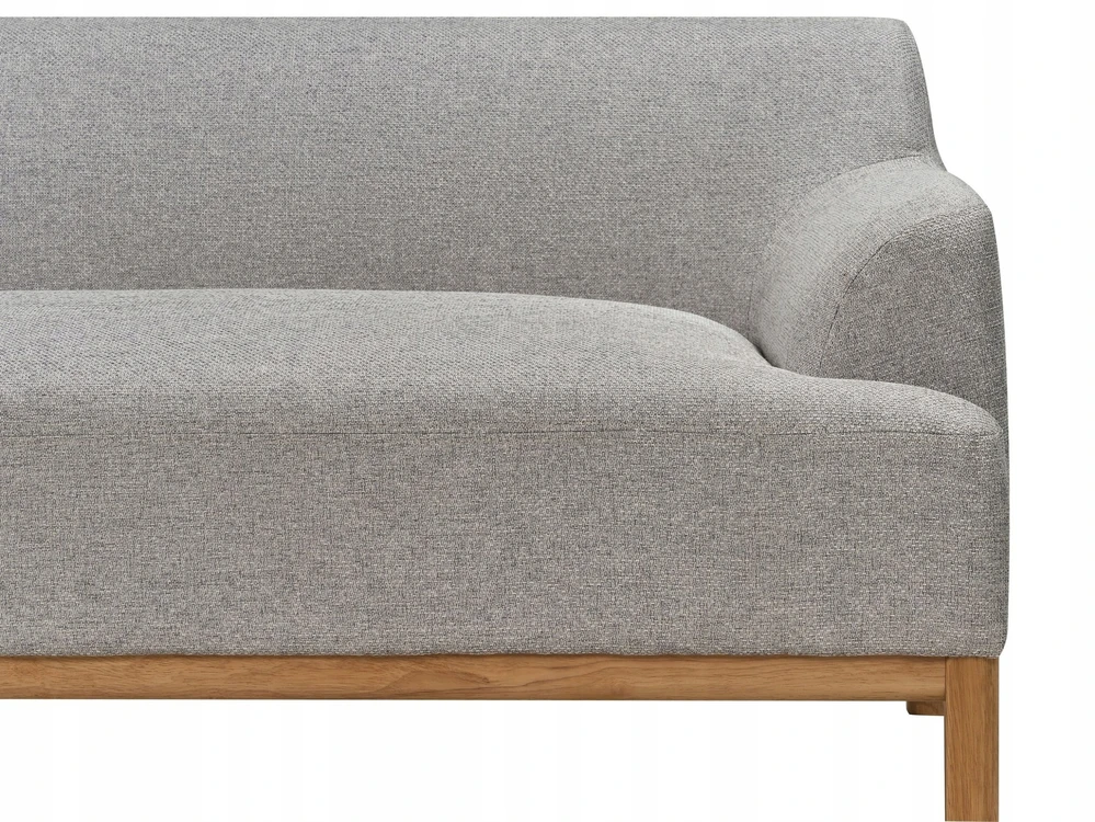 Beliani Trivietė kampinė sofa SOSJO šviesiai pilka dešininė