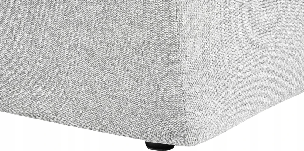 Beliani 3-vietė kampinė sofa SVANSELE šviesiai pilka dešininė