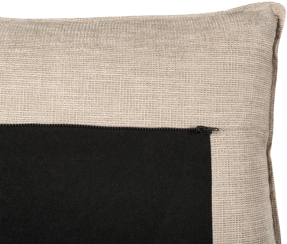 Beliani Trivietė kampinė sofa SERSAN šenilo audinio, smėlio spalvos, dešininė