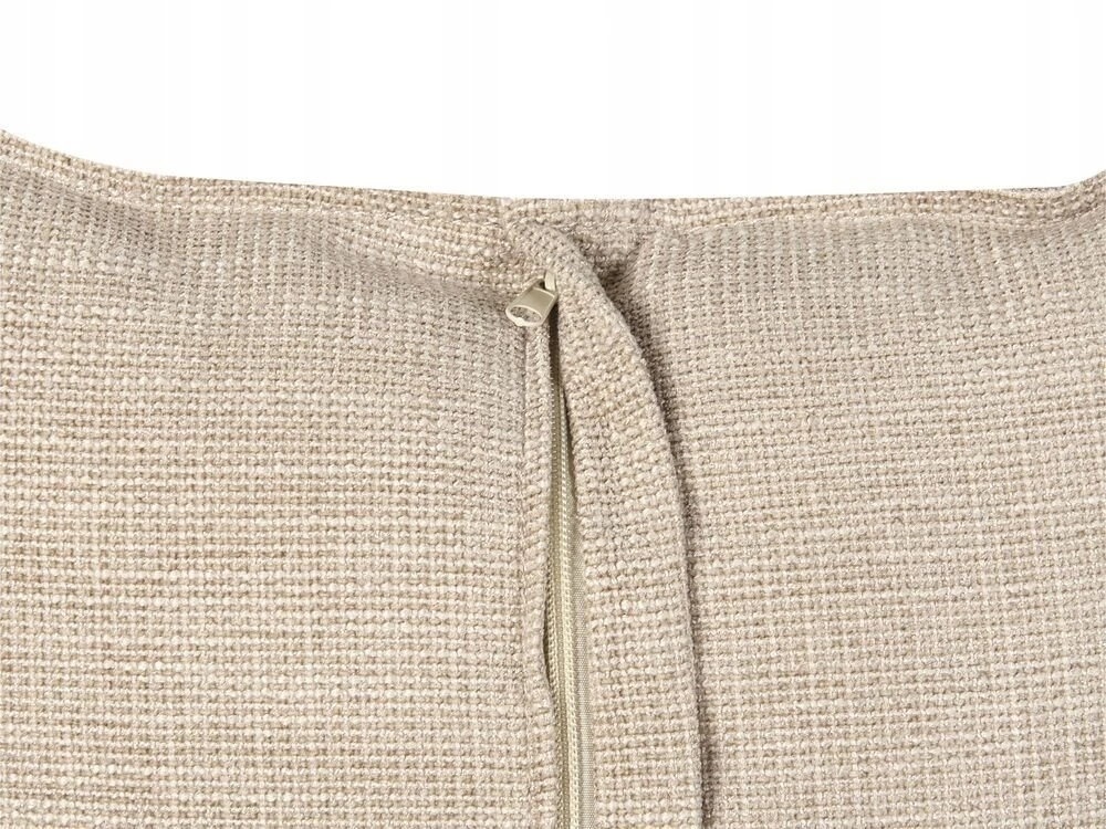 Beliani Trivietė kampinė sofa SERSAN šenilo audinio, smėlio spalvos, dešininė