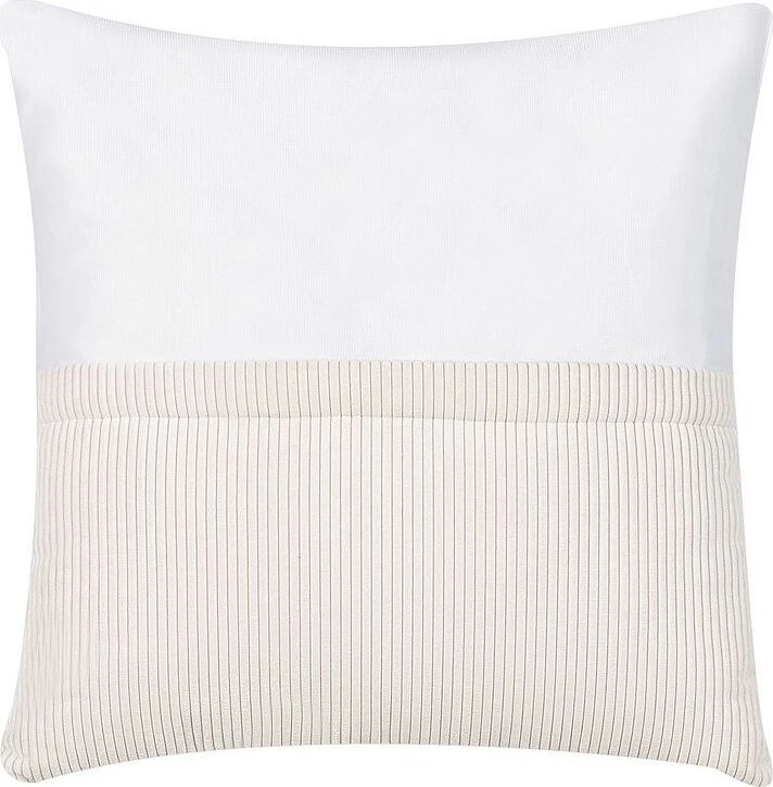 Beliani L formos kampinė sofa LUNGO Velvetinis audinys Kreminė spalva Dešininė