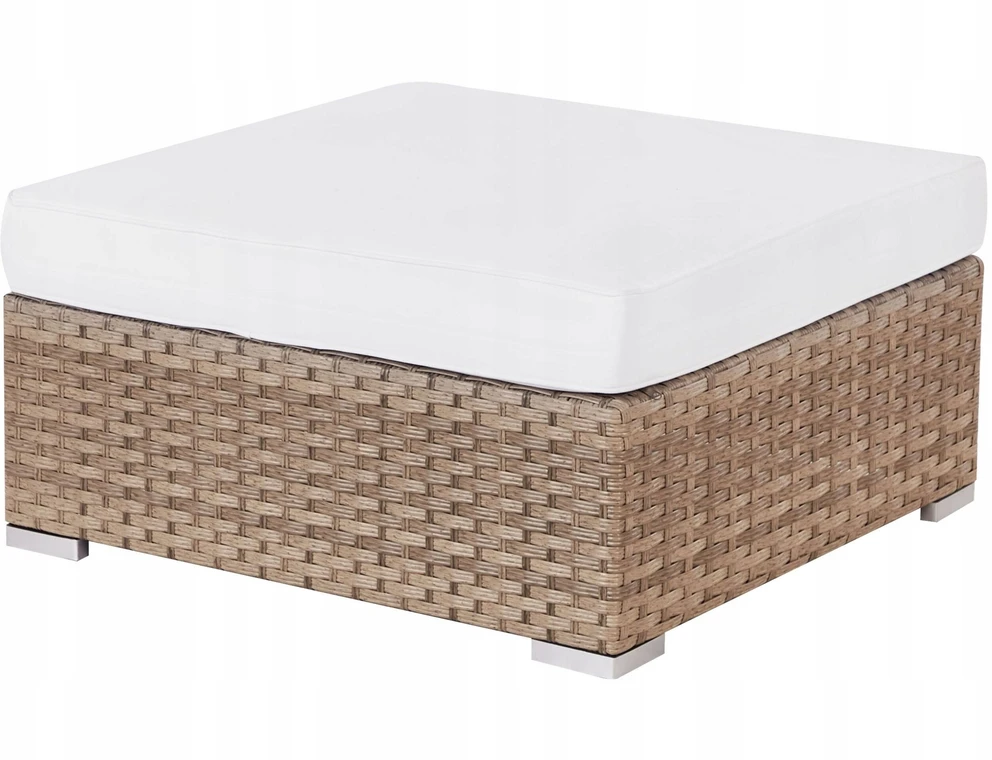 Lauko baldų komplektas Beliani Sodo kampinė sofa su staliuku 4 asmenims SANO dešininė natūralus technratanas modulinė