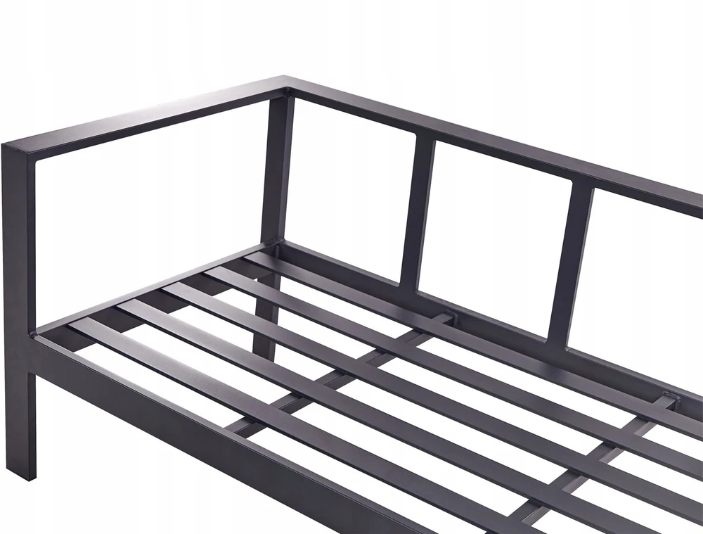 Lauko baldų komplektas Beliani Sodo kampinė sofa su staliuku 5 asmenims MESSINA kairinė, balta, metalinė