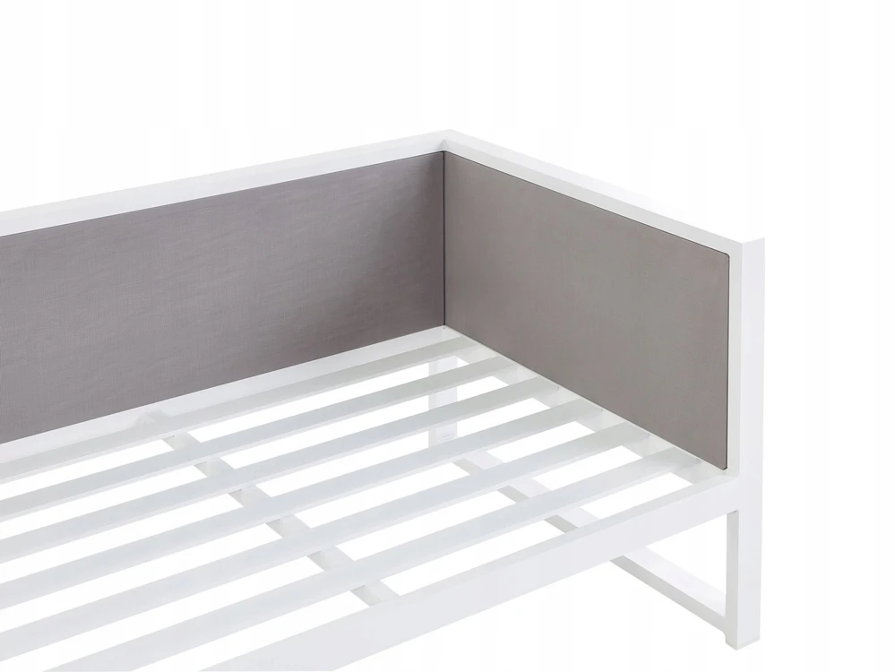 Lauko baldų komplektas Beliani Sodo kampinė sofa su stalu 6 asmenims CASTELLA/FRATTE kairinė, kreminė balta, metalinė