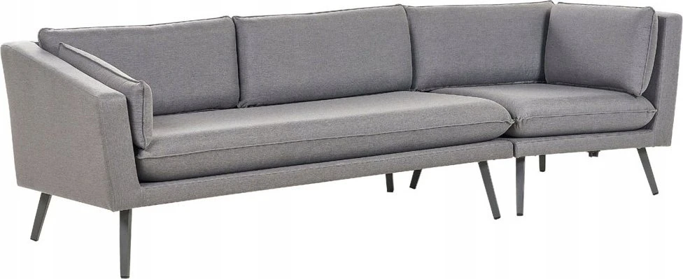 Beliani Sodo sofa 3 asmenims LORETELLO dešininė pilka