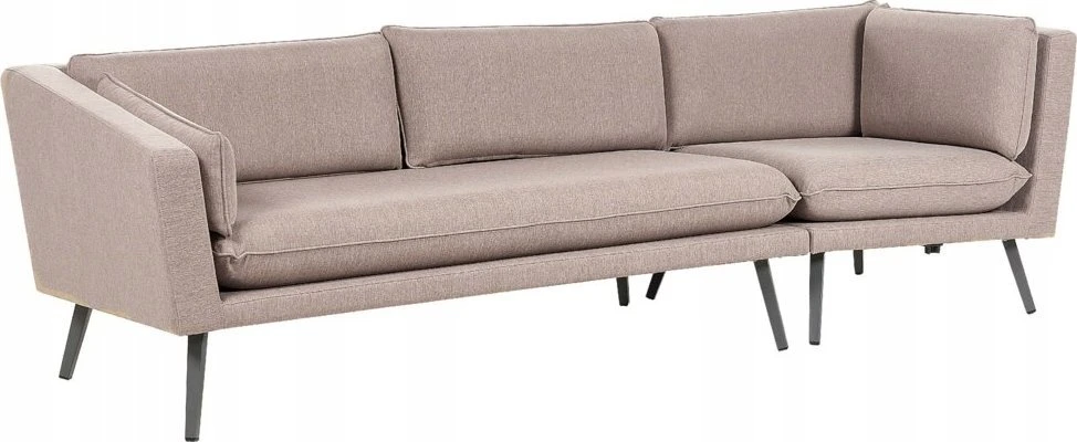 Beliani 3 vietų sodo sofa LORETELLO dešininė, smėlio spalvos