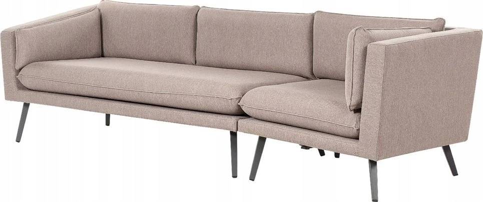 Beliani 3 vietų sodo sofa LORETELLO dešininė, smėlio spalvos
