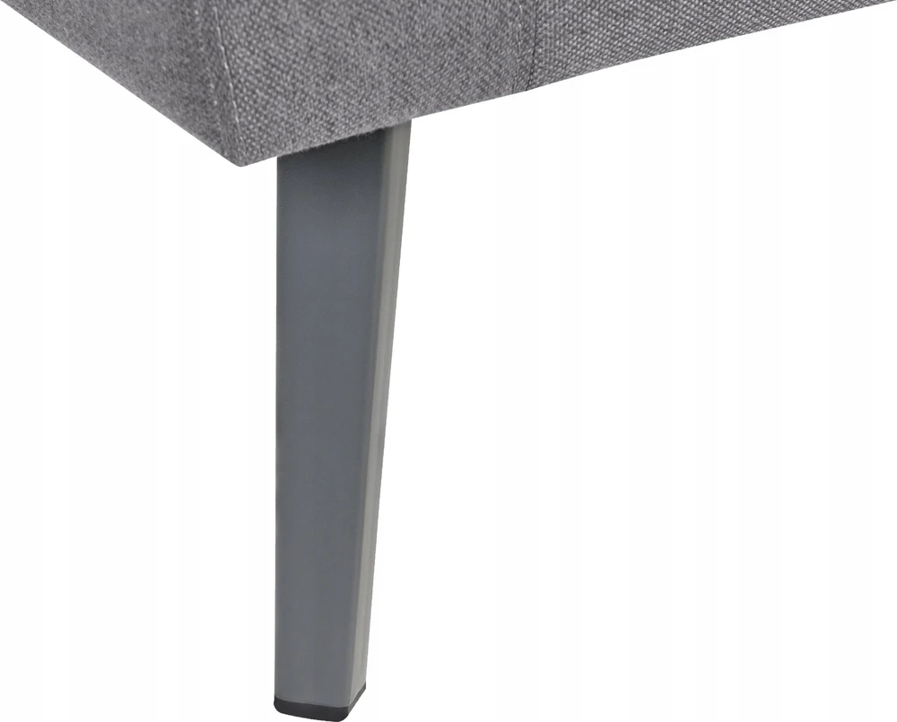 Beliani Sodo sofa 3 asmenims LORETELLO dešininė pilka