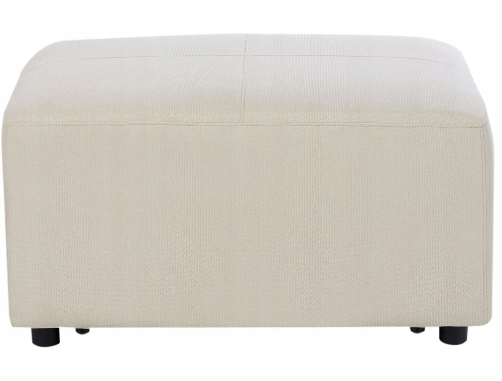 Beliani Kampinė sofa KOHLO 4 asmenims, šviesiai smėlio spalvos, su otomana, kairinė