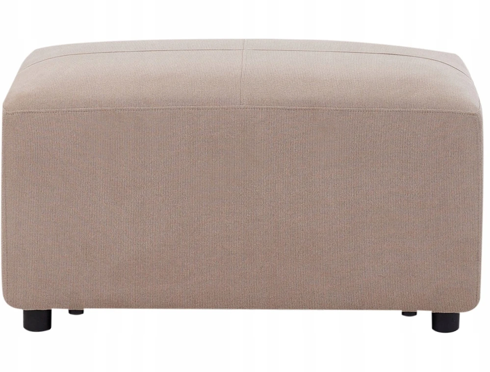 Beliani 4 vietų kampinė sofa KOHLO, smėlinės ir pilkos spalvos, su otomane, kairinė