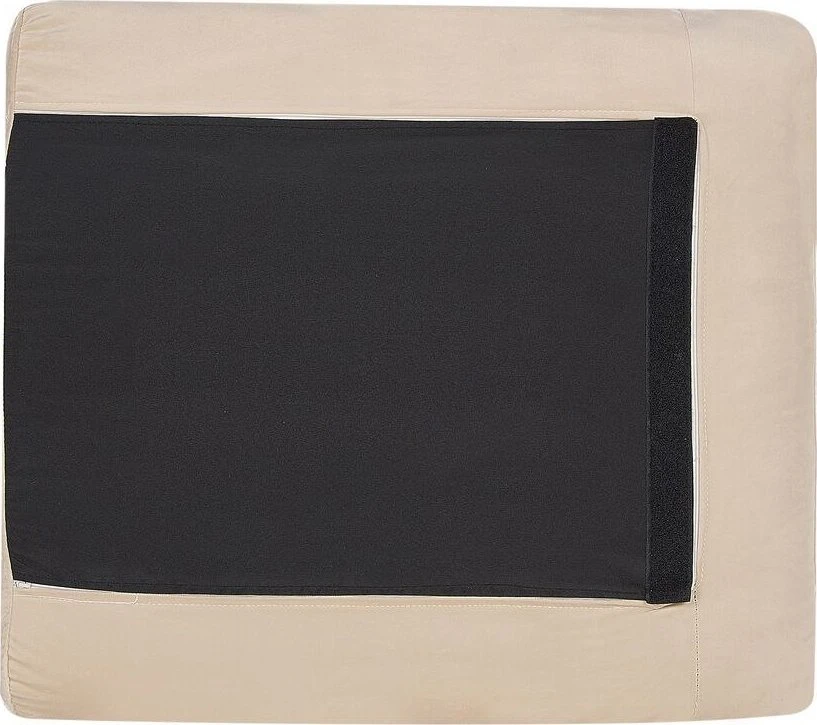 Beliani 4 vietų kampinė sofa VINTERBRO, veliūras, smėlinė, dešininė