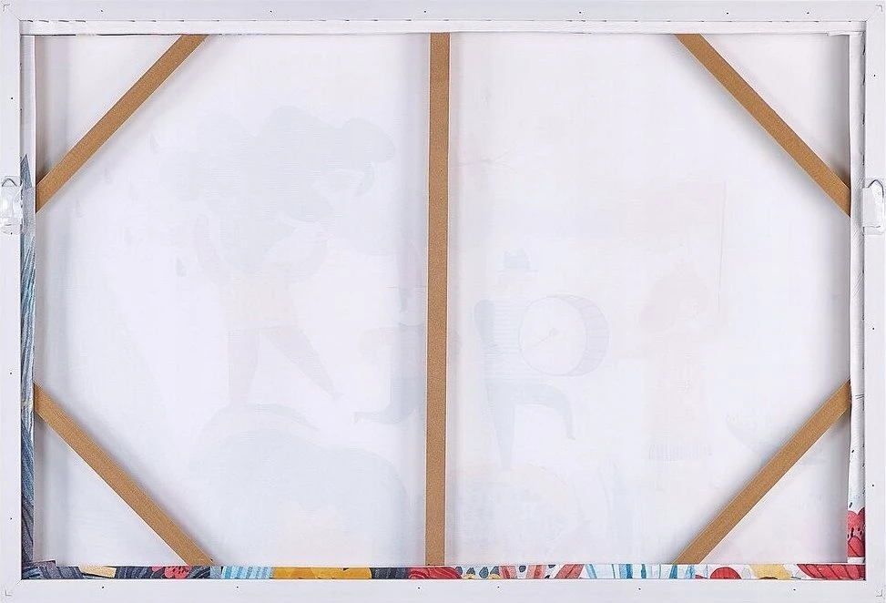 Beliani Drobė BIBBIENA su vaikišku motyvu 63 x 99 cm, spalvota