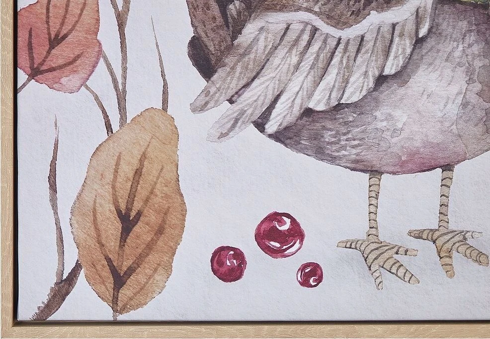Beliani Drobė CASTRO su gyvūnų motyvu 63 x 63 cm spalvota