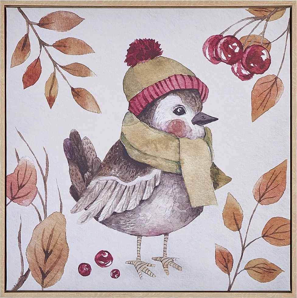 Beliani Drobė CASTRO su gyvūnų motyvu 63 x 63 cm spalvota