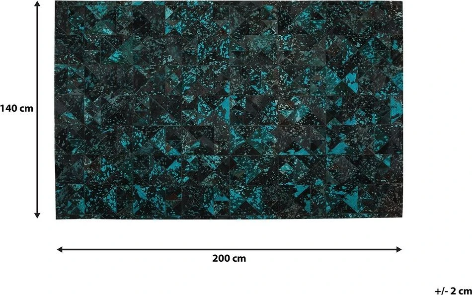 Beliani Kilimas ATALAN Rudas 140 x 200 cm Natūrali oda