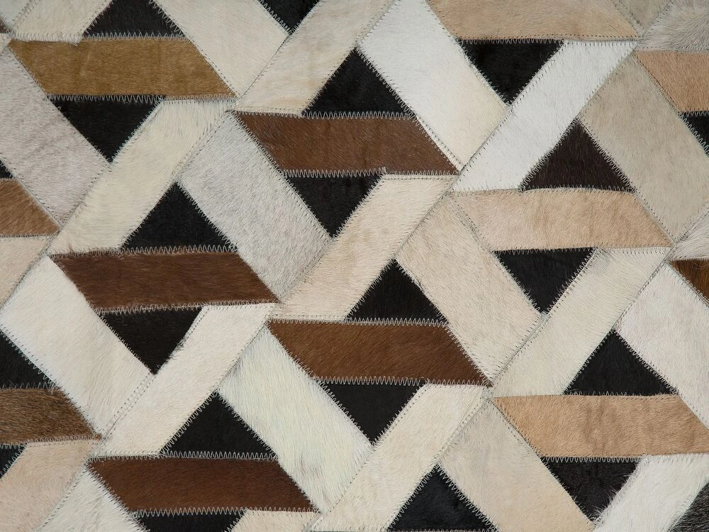 Beliani Kilimas TUGLU rudas 160 x 230 cm natūrali oda