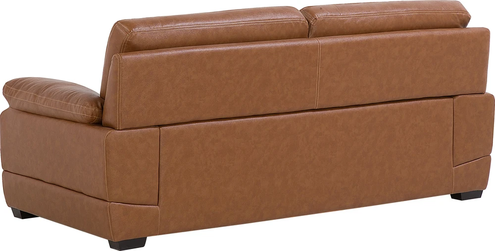 Sofa Beliani 4 vietų svetainės baldų komplektas HORTEN Natūrali oda Ruda