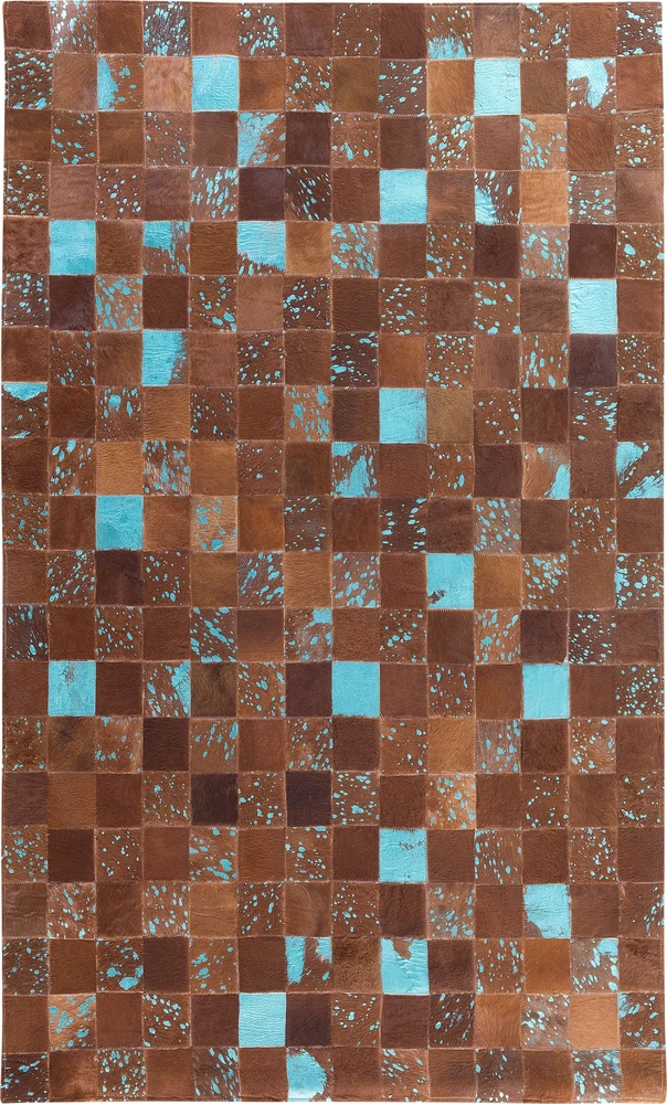Beliani Kiliminis ALIAGA Rudas 80 x 150 cm Natūrali oda