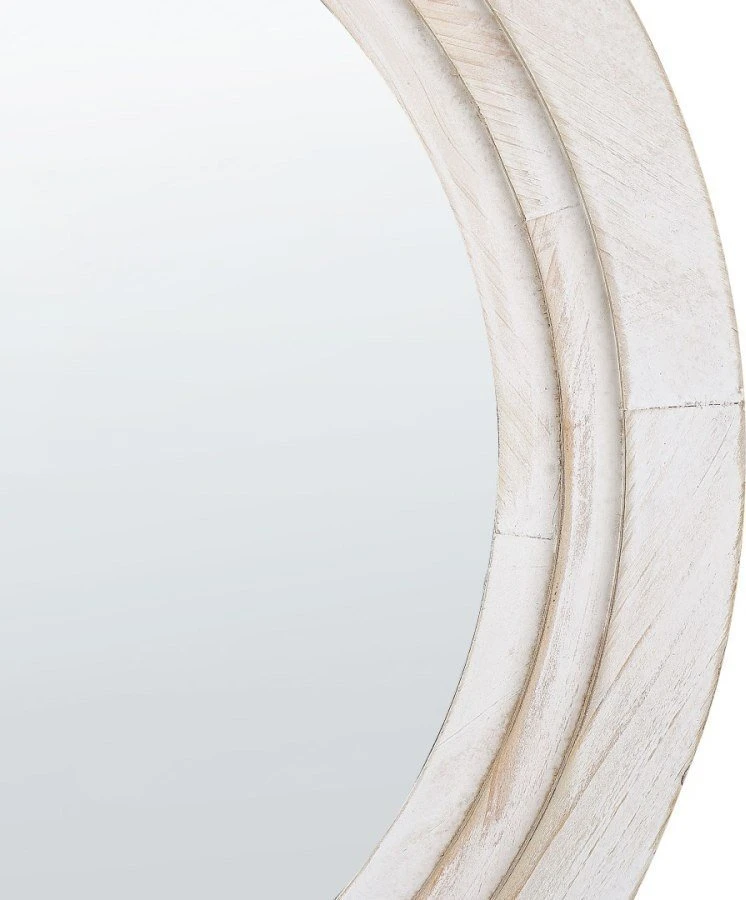 Beliani Sieninis veidrodis DELICIAS 60 cm balta