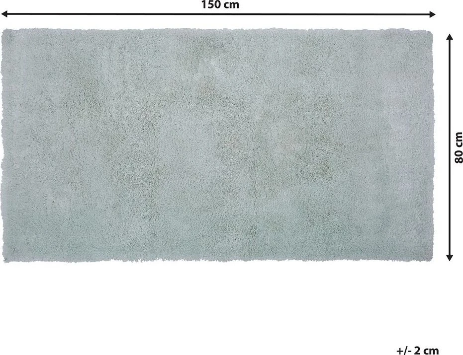 Beliani Shaggy kilimas EVREN mėtų spalvos 80 x 150 cm