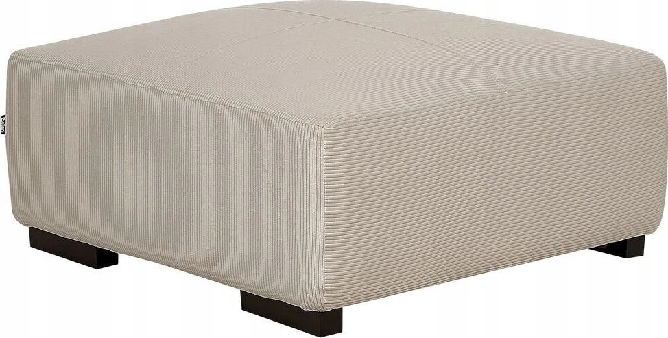 Beliani Otomana LUNGO velveting smėlio spalvos
