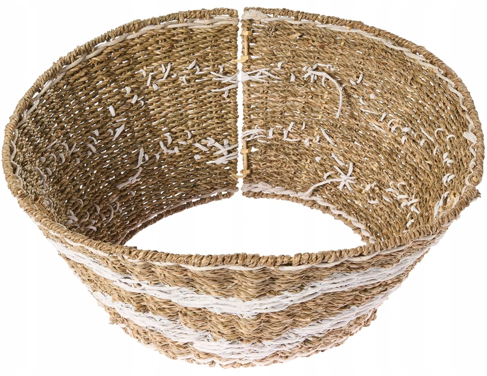 Beliani Kalėdų eglutės stovas HIVER jūros žolė natūralus 51 cm