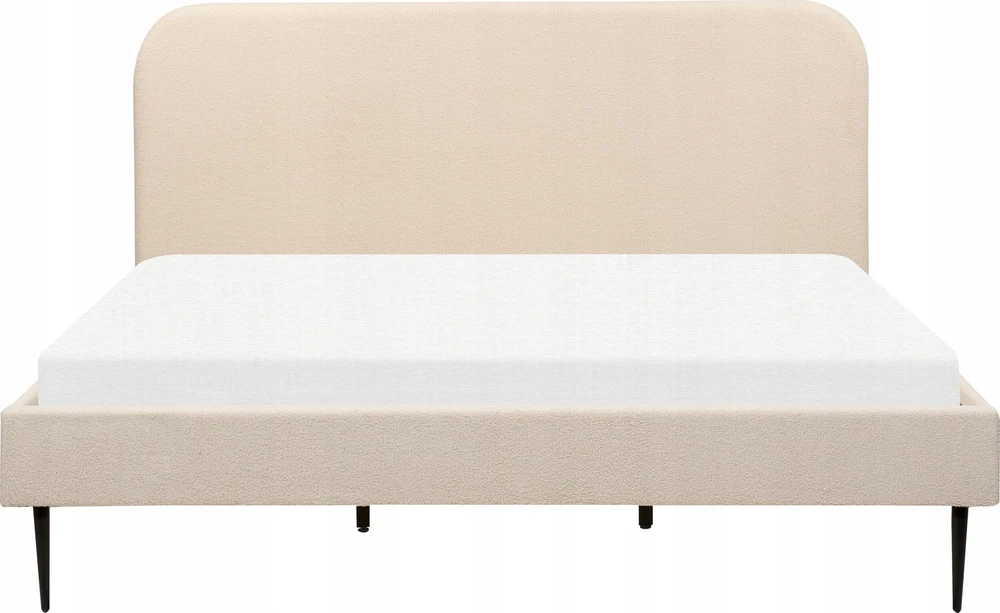 Beliani Lova Boucle FLAYAT 180 x 200 cm šviesi smėlio spalva