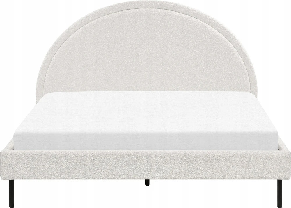 Beliani Boucle lova MARGUT 160 x 200 cm, balta