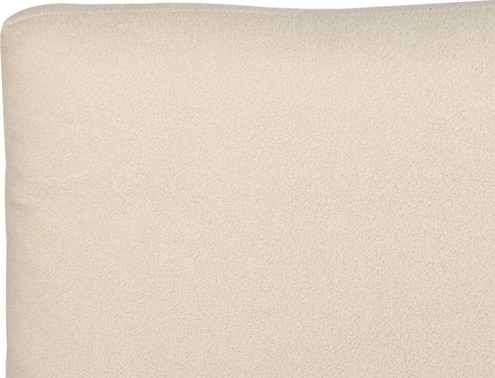 Beliani Lova MELLE, 180 x 200 cm, smėlio spalvos boucle audinys
