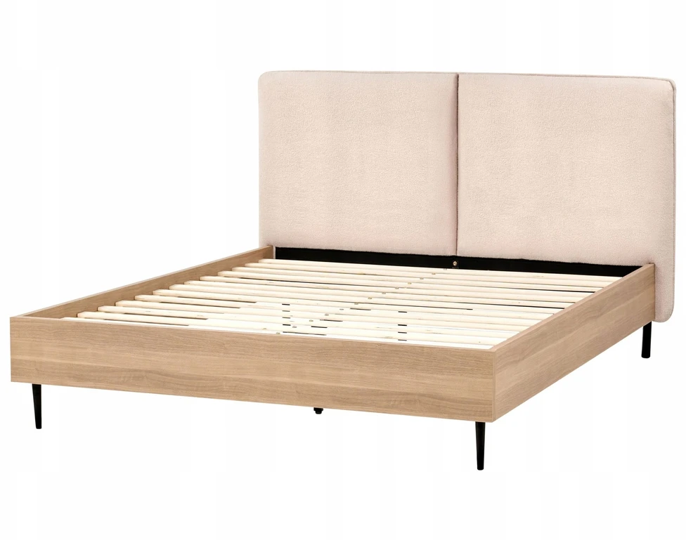 Beliani Lova Boucle LIMANTON 140 x 200 cm smėlio spalvos
