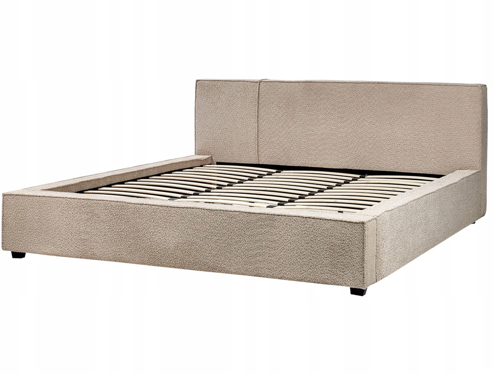 Beliani Lova Boucle MIRANDE 180 x 200 cm smėlio spalvos