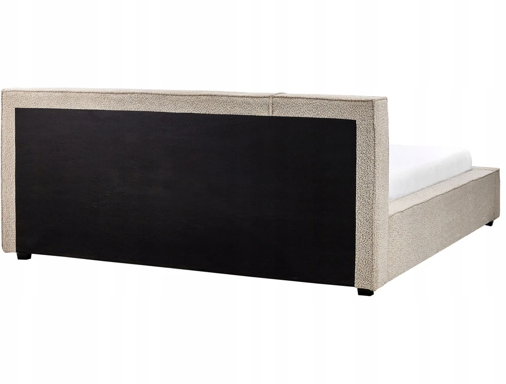 Beliani Lova Boucle MIRANDE 180 x 200 cm smėlio spalvos