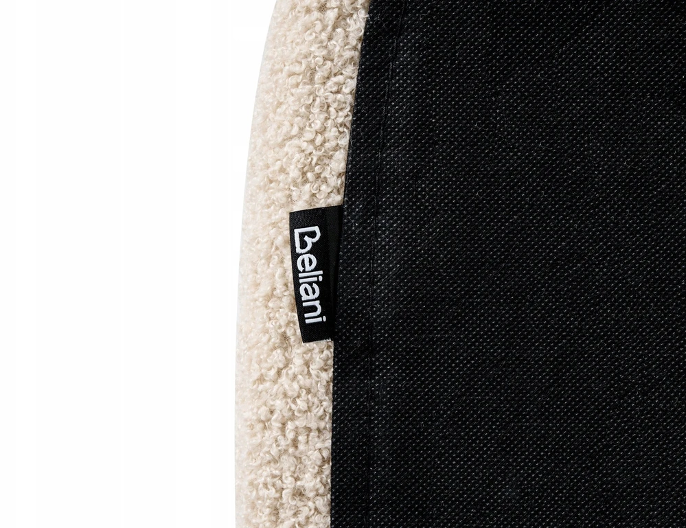 Beliani Dvigulė lova Boucle VAUCLUSE 160 x 200 cm, smėlio spalvos