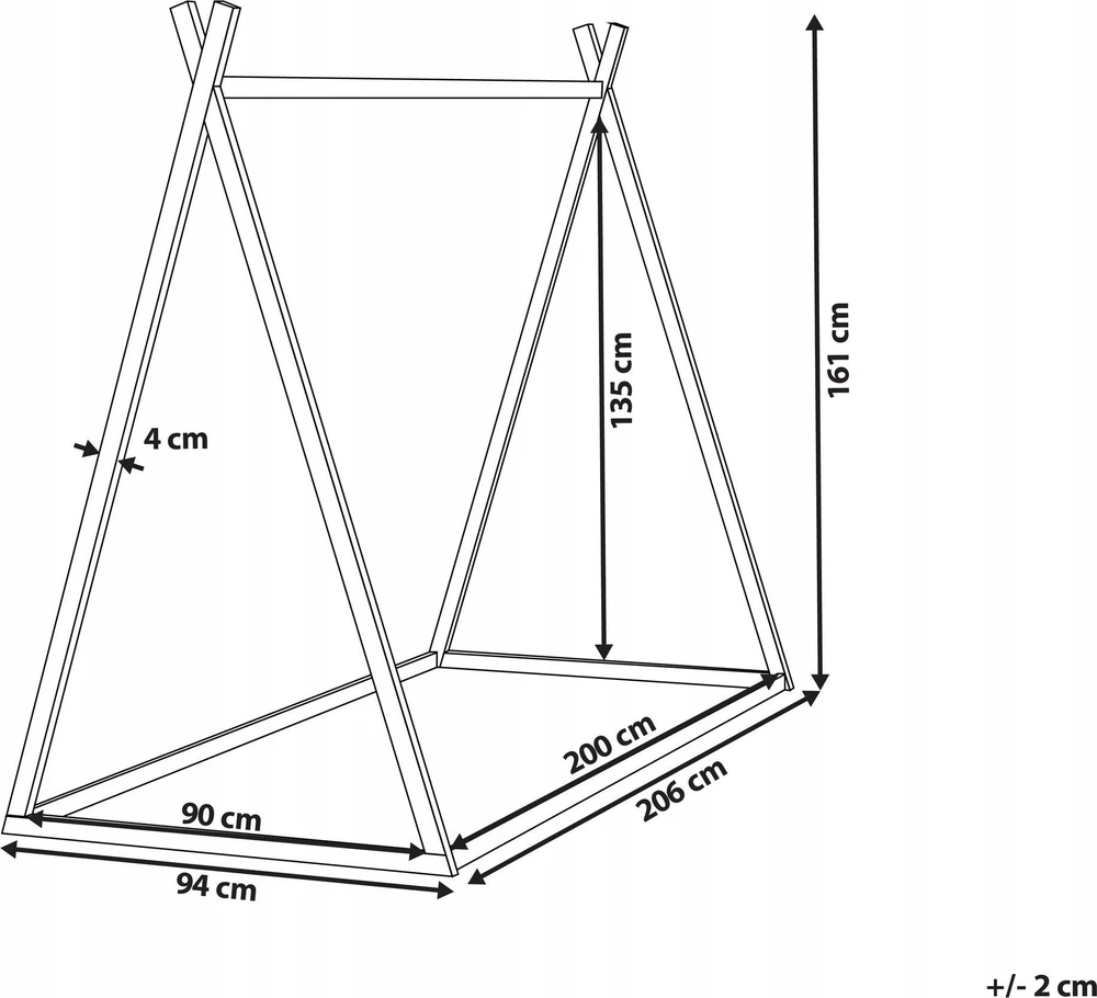 Beliani Vaikiška lova tipi iš pušies medienos SAURAT 90 x 200 cm pilka