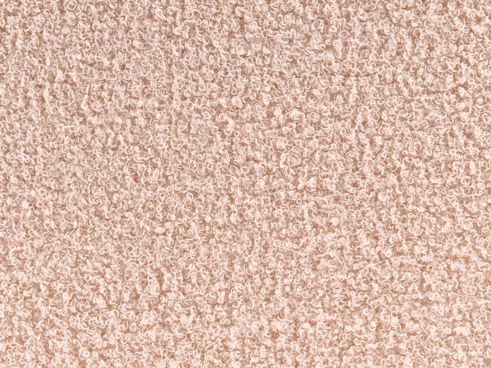 Beliani Vaikiška lova zuikis Bouclé PERROS 90 x 200 cm smėlio spalvos
