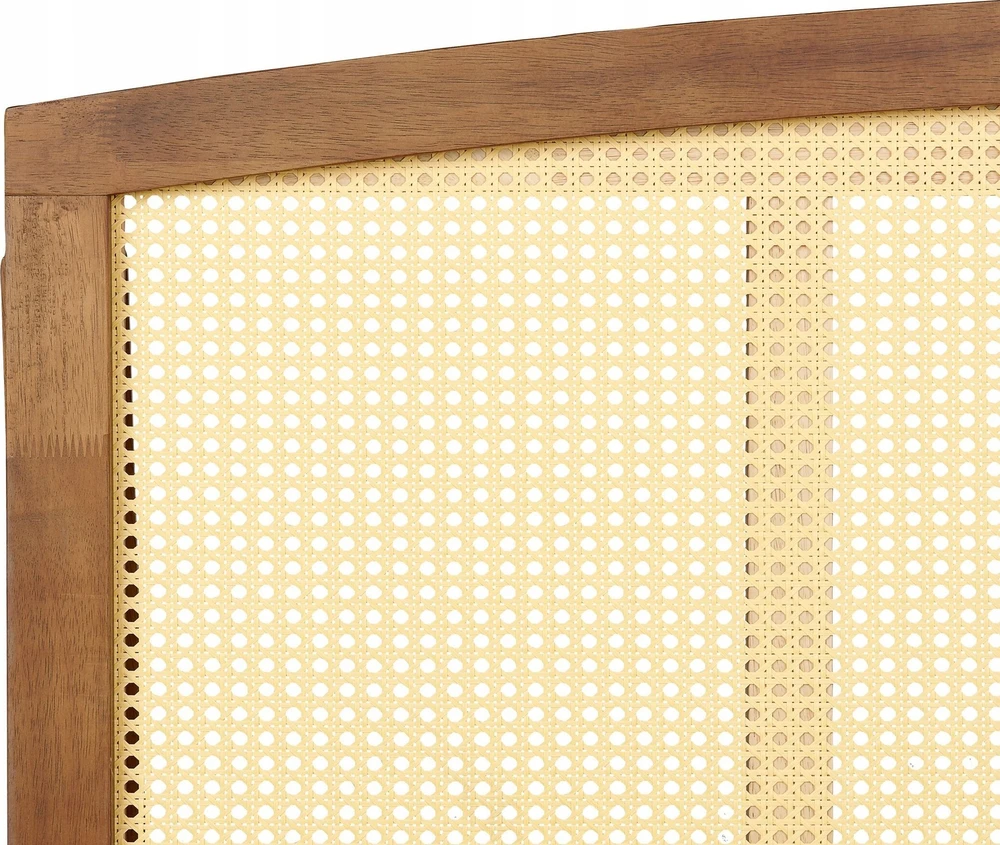 Beliani LED lova Rattan VARZY 140 x 200 cm ruda