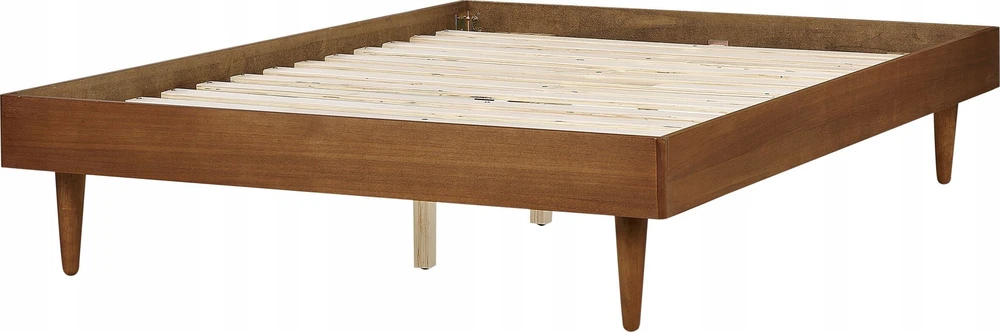 Beliani LOVA TOUCY su LED apšvietimu 140 x 200 cm, ruda