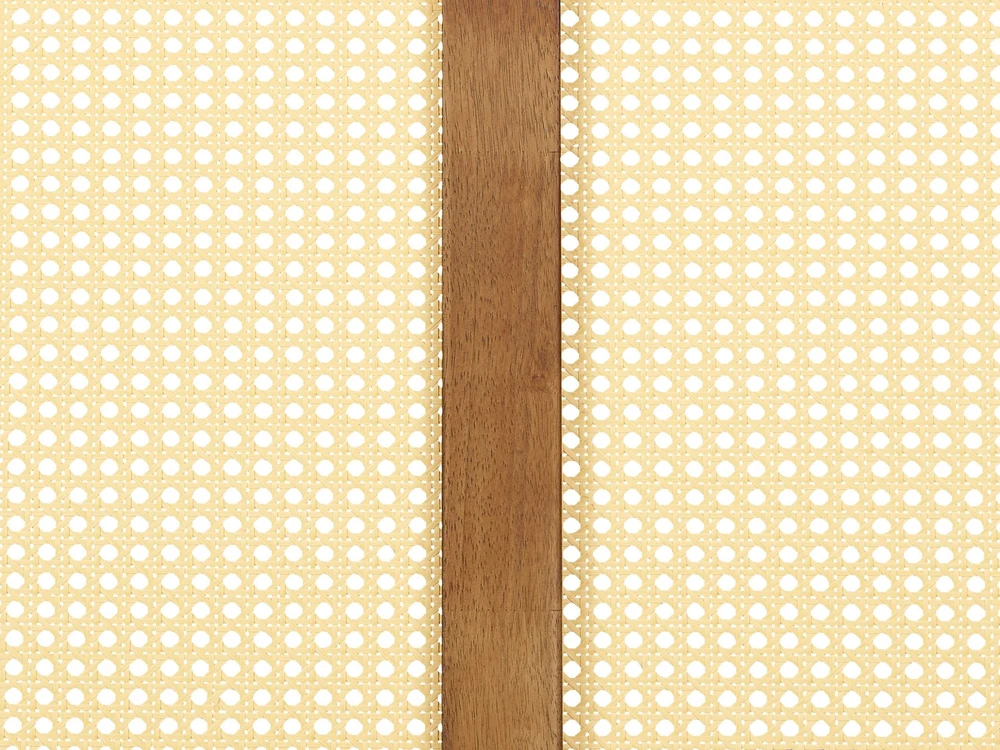 Beliani LED lova iš rotango VARZY 180 x 200 cm ruda