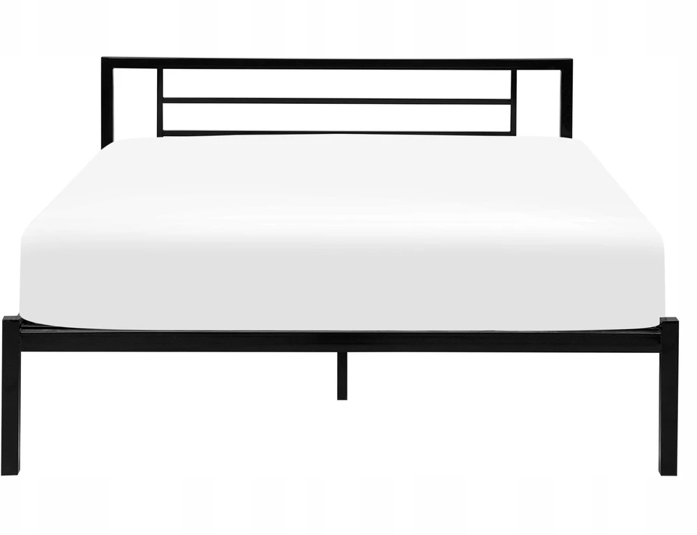 Beliani Metalinė lova CUSSET 160 x 200 cm, juoda