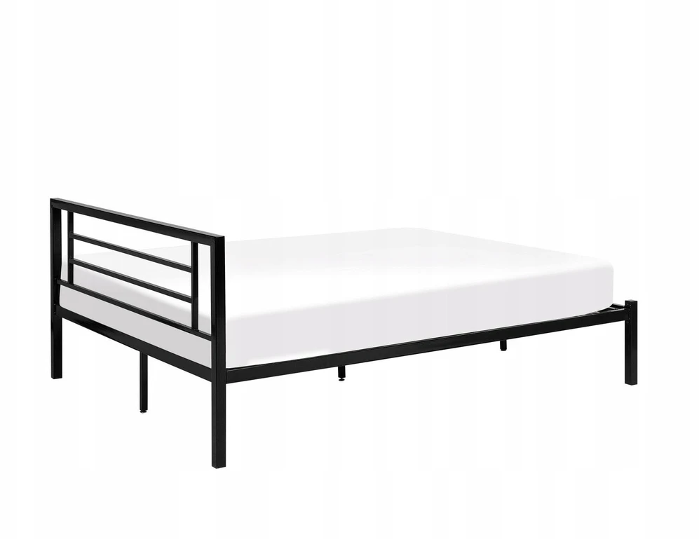 Beliani Metalinė lova CUSSET 160 x 200 cm, juoda