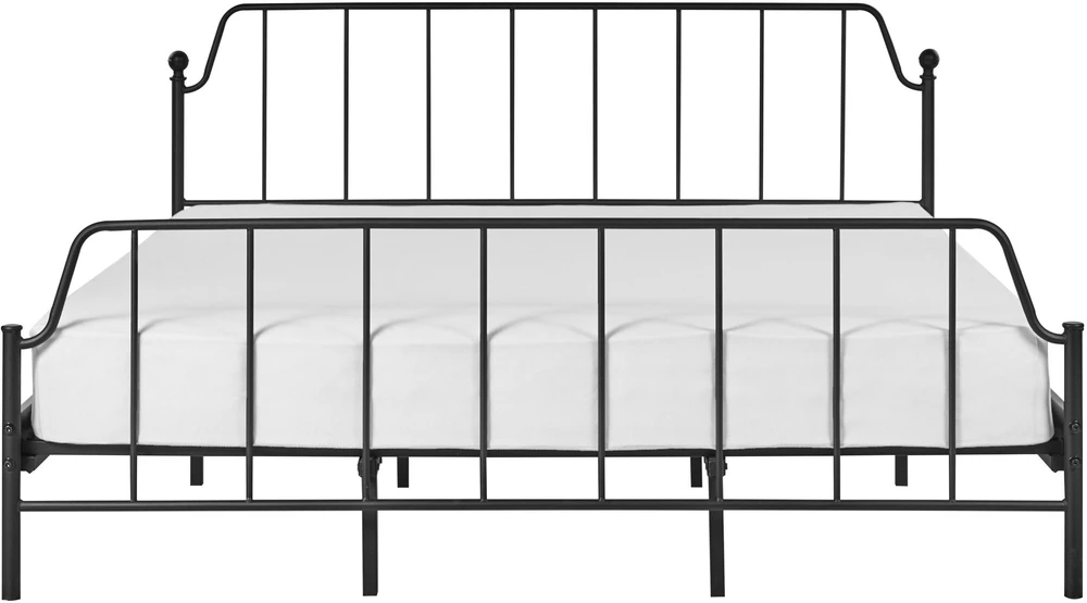 Beliani Metalinė lova MAURESSAC 180 x 200 cm juoda